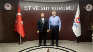 Milletvekili Özkaya, Et ve Süt Kurumu Başkanı Taylan'ı Ziyaret Etti