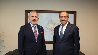 EYMSİB Başkanı Hayrettin Uçak Bayrağı Cengiz Balık'a Devrediyor