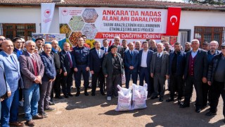 Gölbaşı’nda nohut üretimine destek