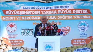 Kayseri Büyükşehir’den 360 ton tohum desteği