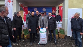 Şebinkarahisar'da Çiftçilere Hibeli Nohut Tohumu Dağıtıldı