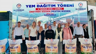 Denizli'de 6.282 yetiştiriciye 32.752 çuval yem desteği verildi