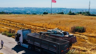 Edirne Belediyesi 170 dekarlık arazide arpa hasadını yaptı