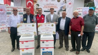 Giresun’da 100 arıcıya 2 bin strafor kovan dağıtıldı
