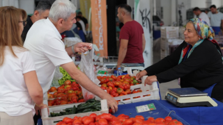 Kayseri’de organik pazarda 171 bin kg sebze ve meyve satıldı
