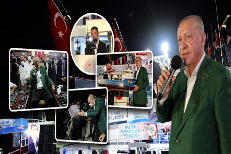 Su ürünleri avlama sezonu Cumhurbaşkanı Erdoğan’ın katılımıyla vira bismillah dedi