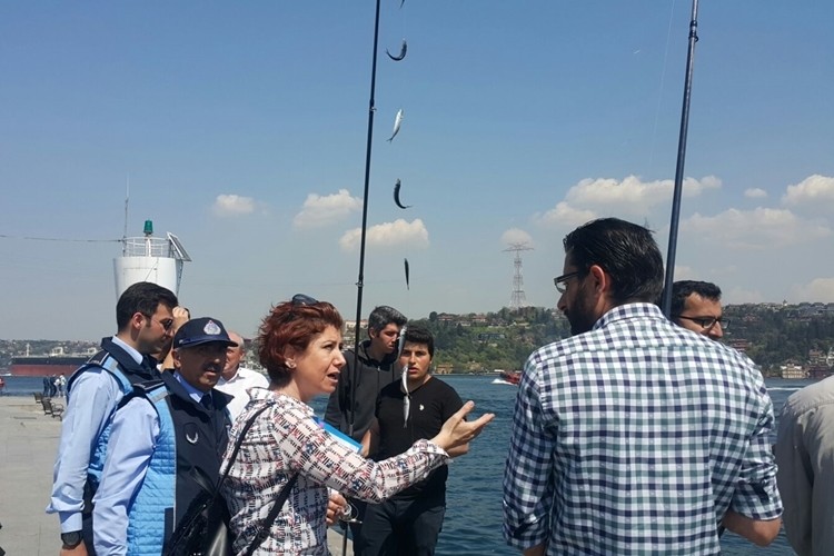 Beşiktaş’ta Amatör Su Ürünleri Avcılığı Yapan Balıkçılara Denetim Yapıldı